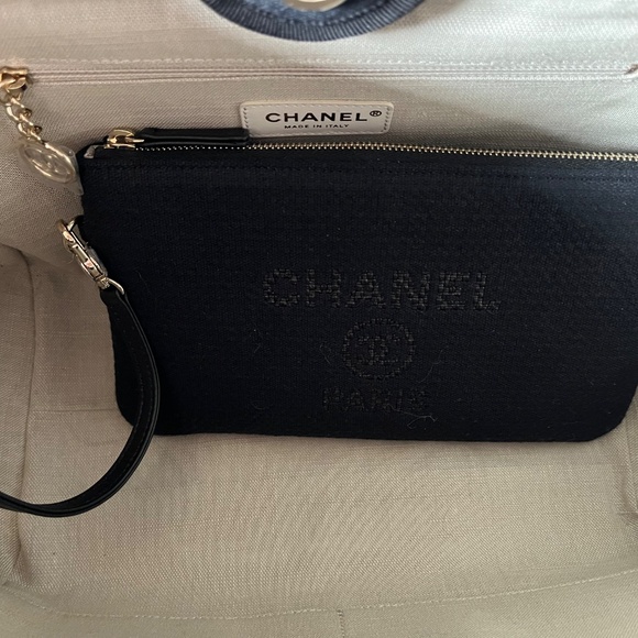 Chanel Mixed Fibers Small Deauville Tote Shopper - Picture 4 of 9